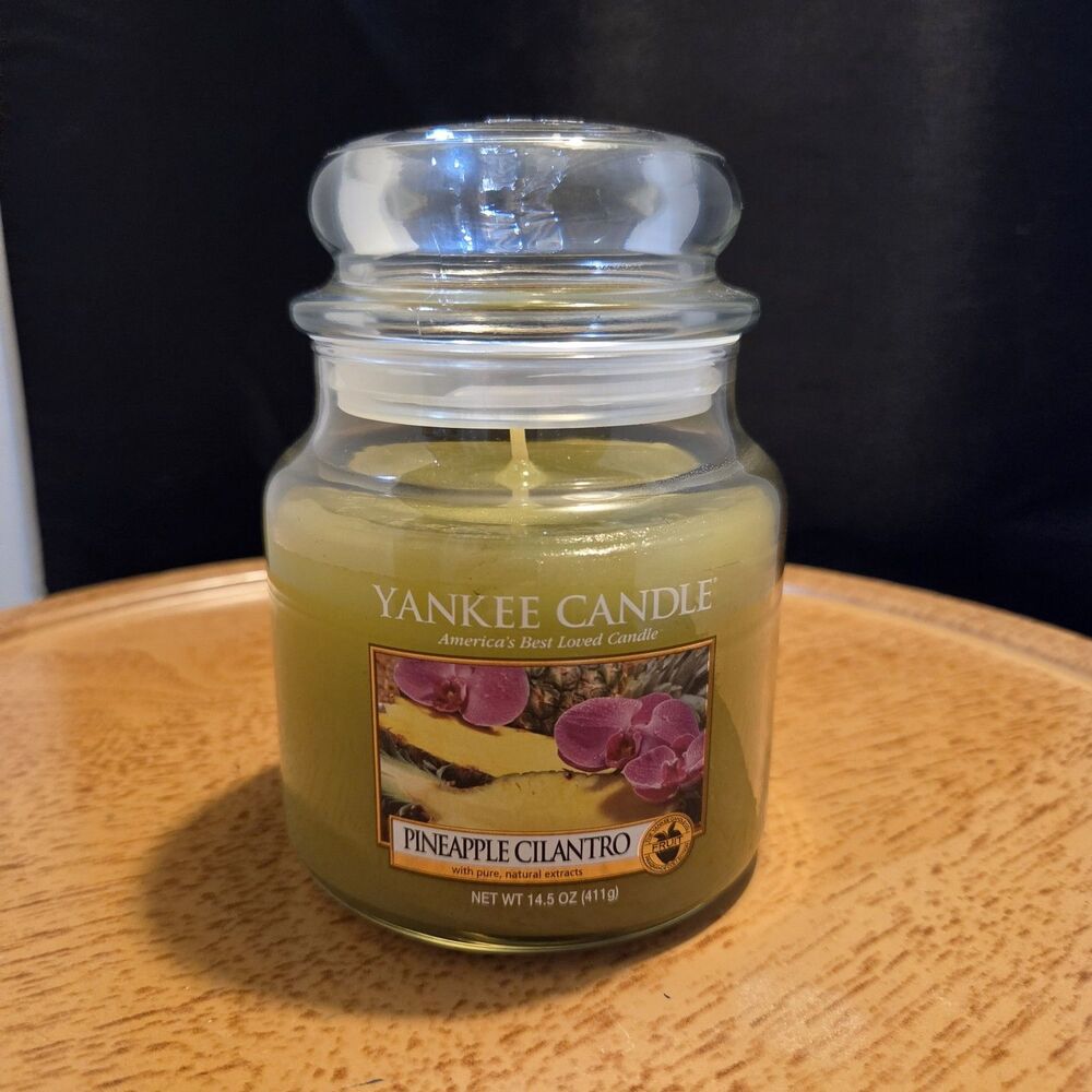 Yankee Candle Pineapple Cilantro 14.5 oz Medium Jar Retired Discontinued NEW